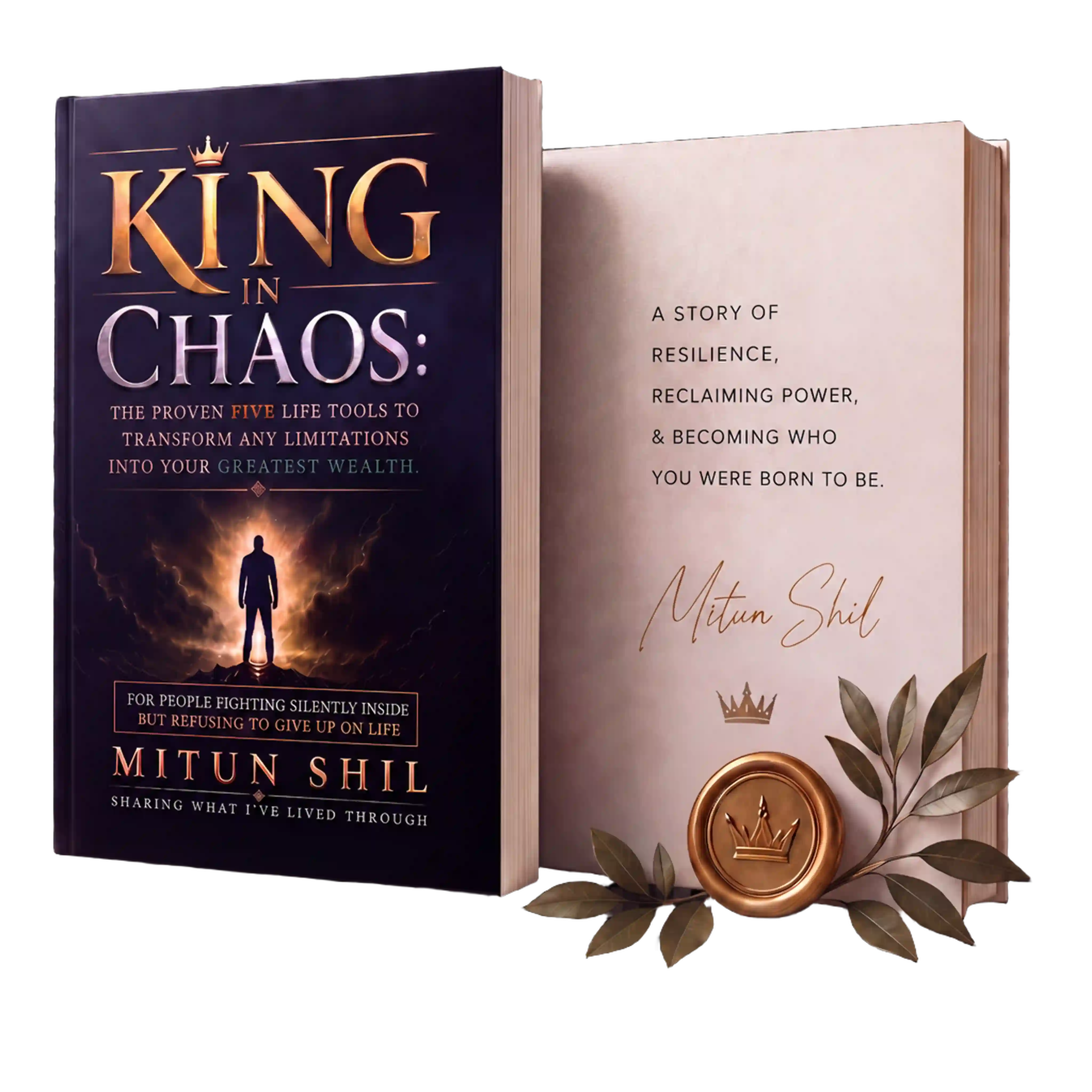 King in Chaos, hardcover book by Mitun Shil